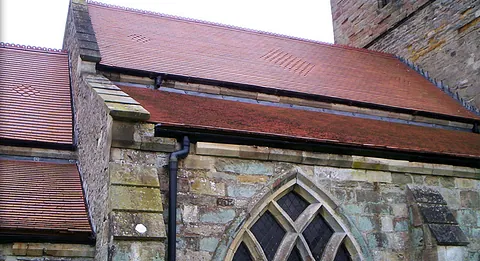 A church roof installed by our team
